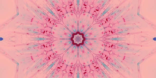 Neon Tunnel Rosa Kaleidoskop Mandala VJLoops 2:1 Univisium 60fps Skjermsparer