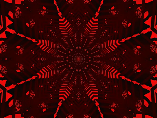 Rød Neontunnel Stjerne Virvelvind VJ Loop 4:3 Klassisk 60fps Skjermsparer