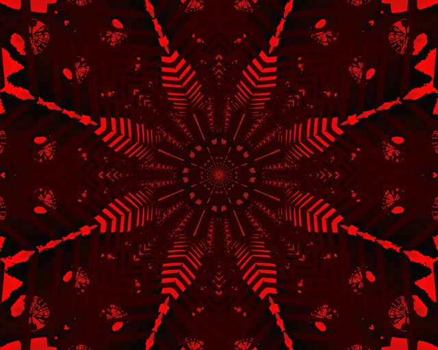 Rød Neontunnel Stjerne Virvelvind VJ Loop 5:4 Industrial 60fps Skjermsparer