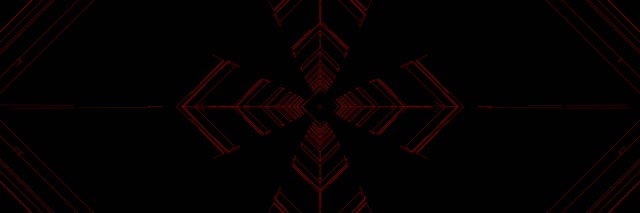 Rød Neontunnel Pil Virvelvind VJ Loop 3:1 Triple Wide 60fps Skjermsparer