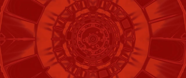 Rød Fraktal Kaleidoskop Neon Tunnel VJ Loop 2.39:1 Cinemascope 60fps Skjermsparer