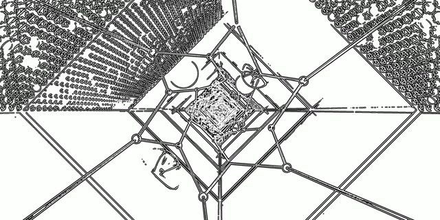 Neontunnel S&H Geometrisk Skjermsparer PC 60fps 2:1 Univisium VJ Loop