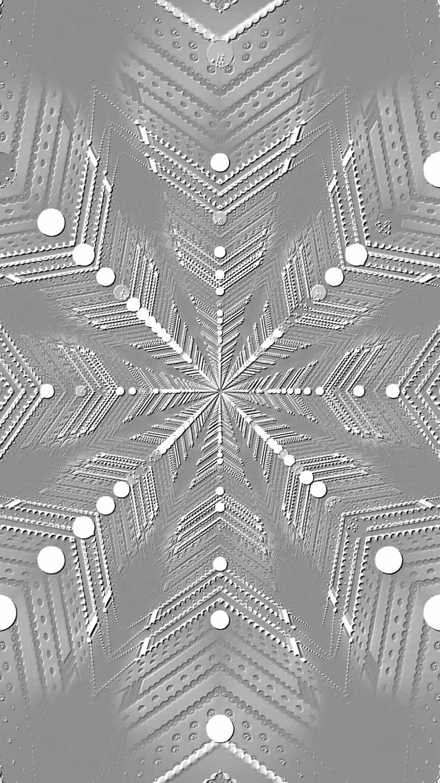 Sølv Neontunnel Snøfnugg Skjermsparer 60fps 9:16 Reels VJ Loop PC