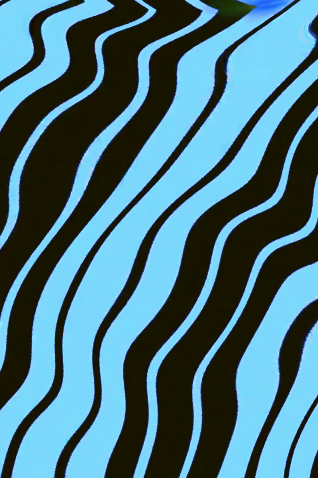 Neontunnel Bølgende Blå Oransje Striper VJ Loop 2:3 Foto Portrett 60fps Skjermsparer