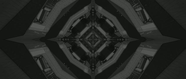 Neon Tunnel Mørk Diamant Kaleidoskop VJ Loop 21:9 Ultrawide 60fps Skjermsparer