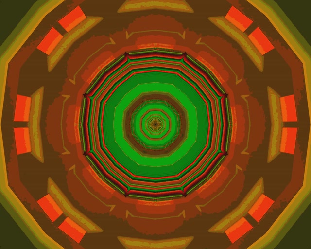 Neon Tunnel Roterende Oktagon Virvel 60fps 5:4 industrial Skjermsparer Vj Loop