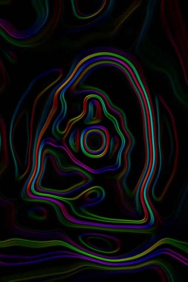 Neontunnel Virvlende Virvel 2:3 Photo Portrait 60fps Skjermsparer VJLoops