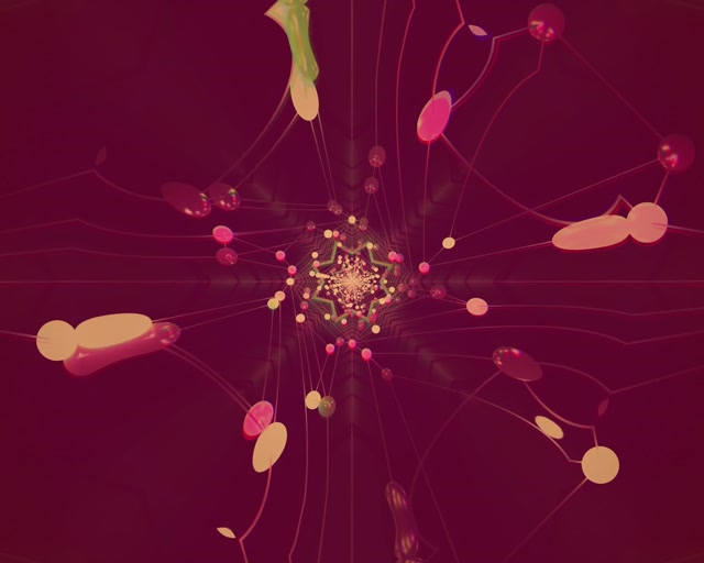 Neon Tunnel Stjerne Kaleidoskop Vj Loop 5:4 industriell 60fps Skjermsparer