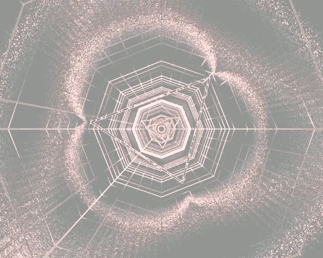 Neon Tunnel Sekskant Virvel Vj Loop 5:4 industriell 60fps skjermsparer