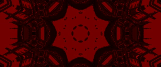 Neontunnel Rød Heksagon Ring VJ Loop 2.39:1 Cinemascope 60fps Skjermbeskytter