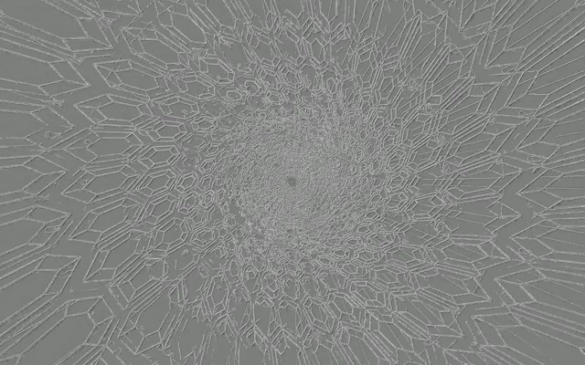 Neon Tunnel Krystall Polygon Eksplosjon VJ Loop 60fps 16:10 MacBook Skjermbeskytter