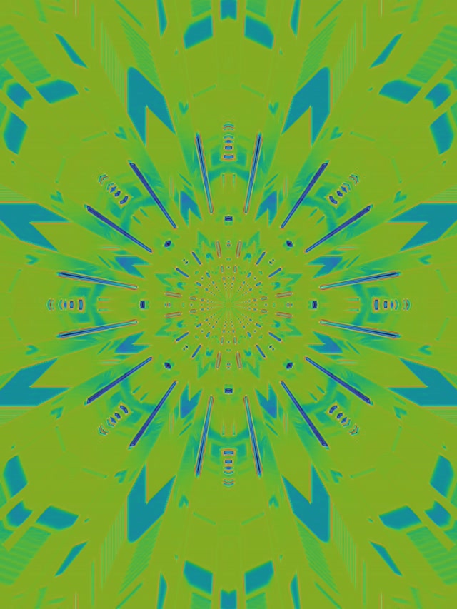 Neon Tunnel Kaleidoscope Vortex | 3:4 iPad Portrait 60fps Screensaver