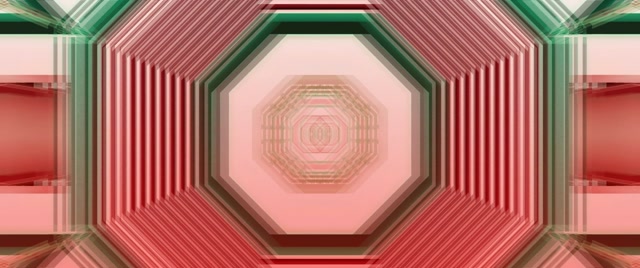 Octagonal Pink Neon Tunnel VJ Loop 2.39:1 Cinemascope 60fps Screensaver