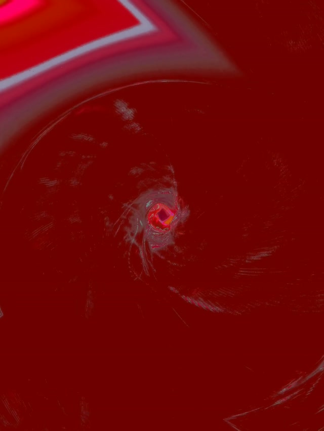 Red Neon Tunnel Spiraling Vortex 3:4 iPad Portrait 60fps VJ Loop Screensaver