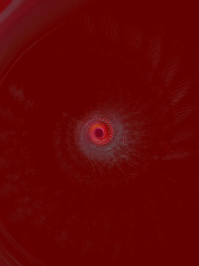 Red Pulsating Neon Tunnel | 3:4 iPad Portrait | 60fps VJ Loop Screensaver