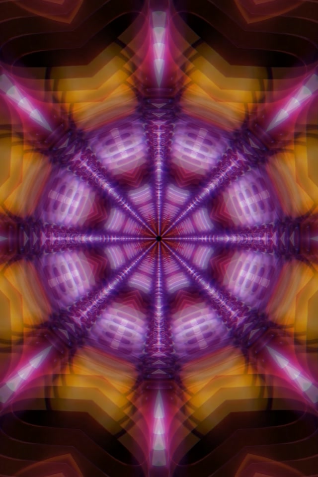 Pulsating Radial Neon Tunnel 9:16 Portrait 60fps VJ Loop Screensaver