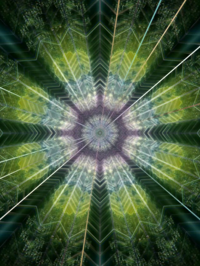 Neon Tunnel Kaleidoscope Burst VJ Loop 3:4 iPad Portrait 60fps Screensaver