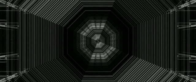 Octagonal Neon Tunnel VJ Loop 2.39:1 Cinemascope 60fps Screensaver