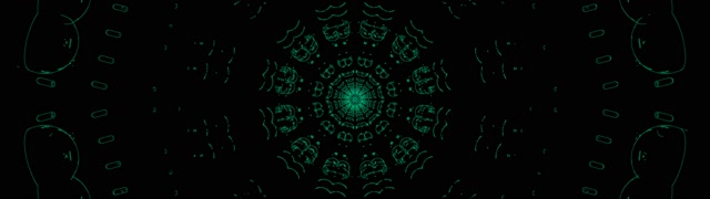 Mørk Grønn Kaleidoskop Abstrakt Mønster VJLoops Bevegelse Bakgrunn