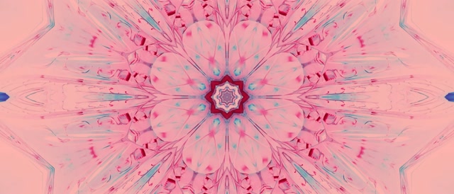 Neon Tunnel Rosa Kaleidoskop Blomst VJLoops 21:9 Ultrawide 60fps Skjermsparer