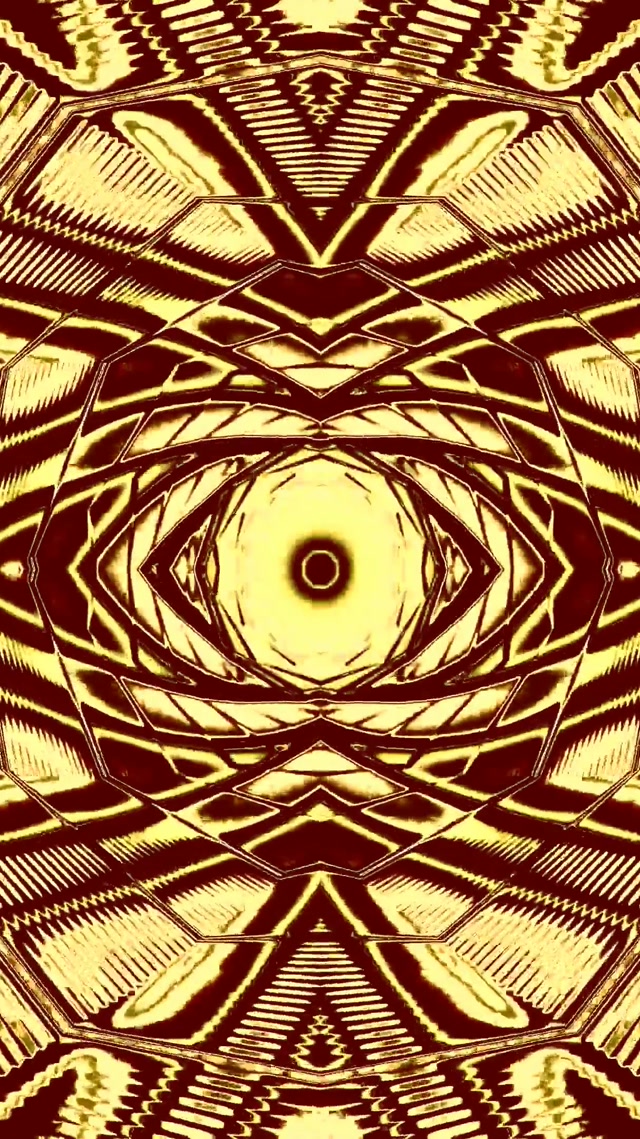 Gull Neon Tunnel Øye 60fps Skjermsparer 9:16 Reels VJ Loop PC Laptop