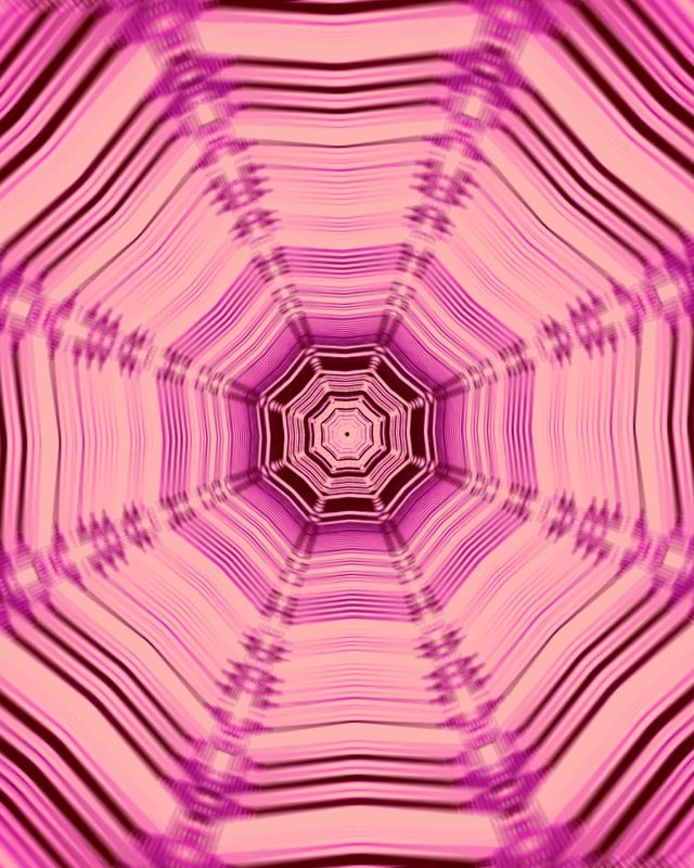 Neontunnel Rosa Oktagon Virvel Vj Loop 4:5 Instagram 60fps Skjermsparer