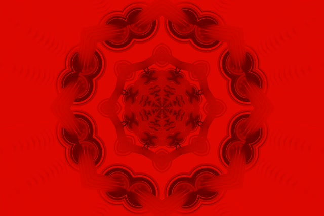 Rød Mandala Neon Tunnel VJ Loop 3:2 Surface 60fps Skjermsparer