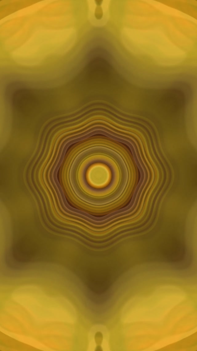 Concentric Yellow Neon Tunnel | 9:16 Reels | 60fps VJ Loop Screensaver