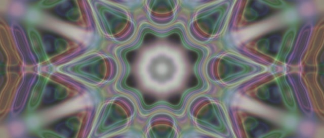Pulsating Kaleidoscope Neon Tunnel VJ Loop 21:9 Ultrawide 60fps Screensaver
