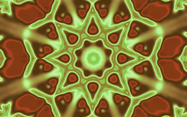 Glowing Kaleidoscope Neon Tunnel 16:10 Macbook 60fps VJ Loop Screensaver