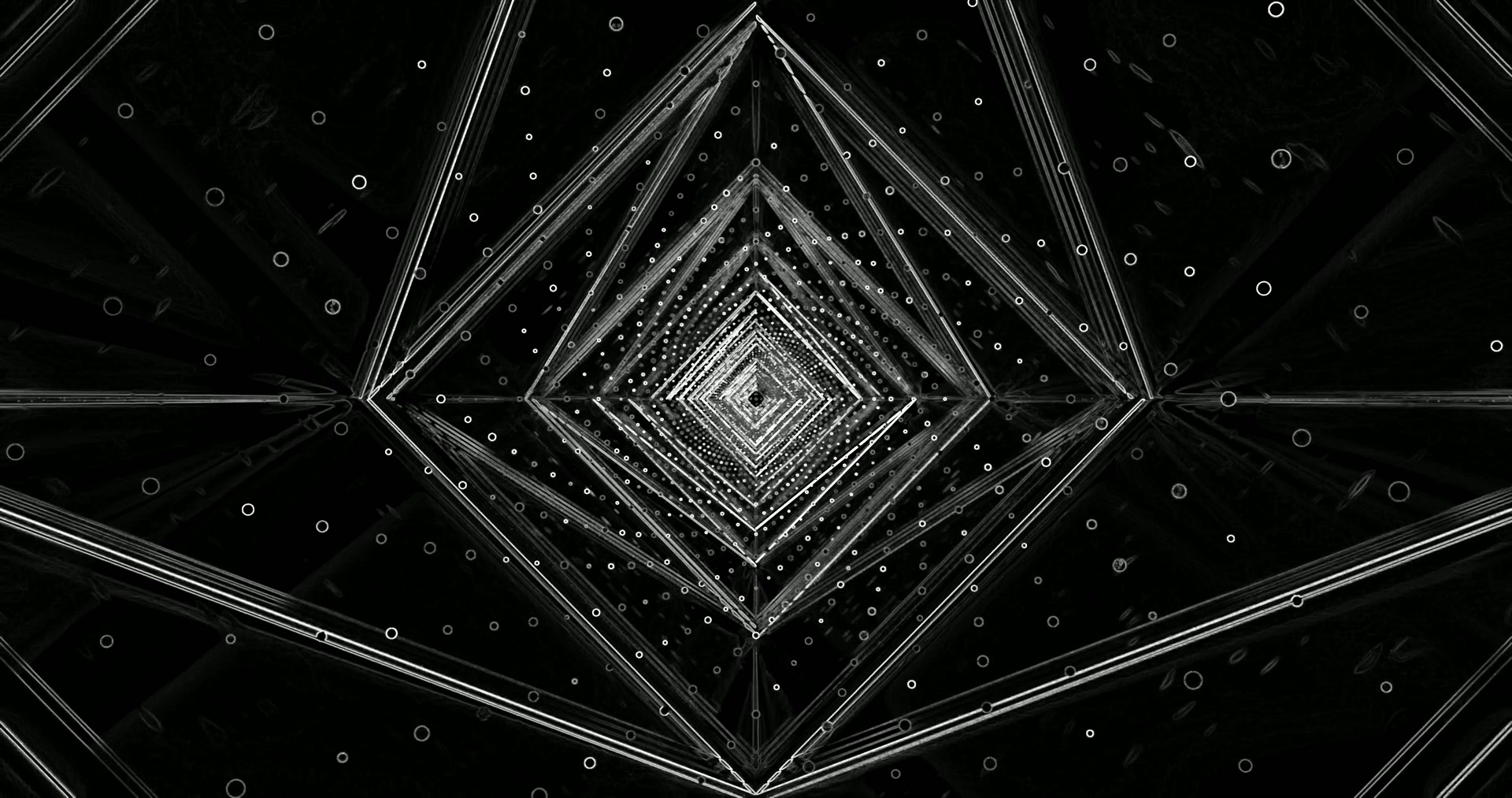 Ciemny Diamentowy Tunel Wygaszacz 4K UHD 60fps Żywa Tapeta