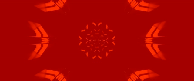 Czerwony Neonowy Tunel Kalejdoskop Wygaszacz 2.39:1 Cinemascope 60fps VJ Loop
