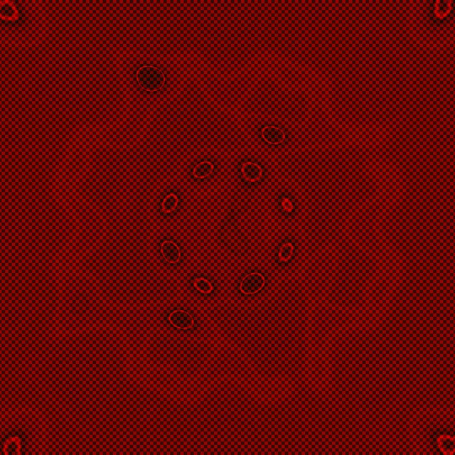 Red Dot Grid Neon Tunnel Vj Loop 1:1 Square 60fps Screensaver