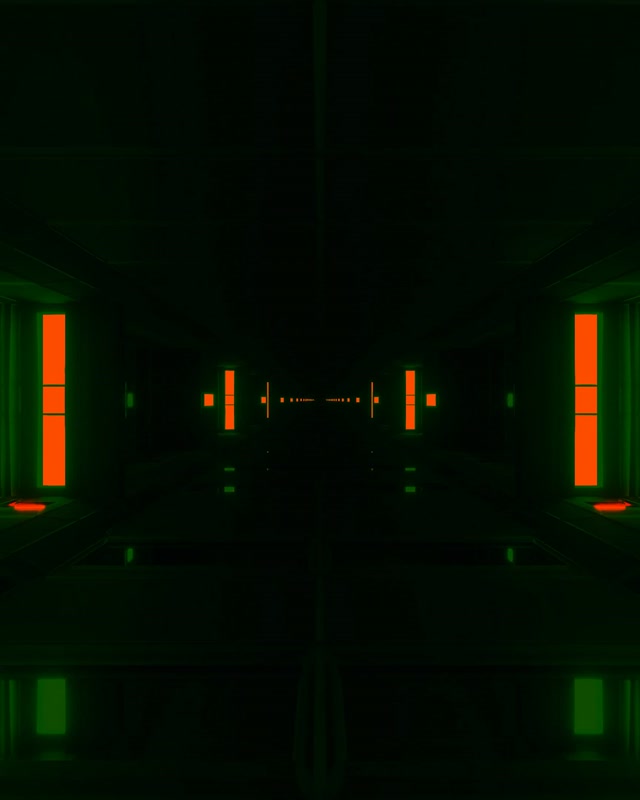 Neon Tunel Pomarańczowy Zielony Wygaszacz 60fps 4:5 Instagram VJ Loop