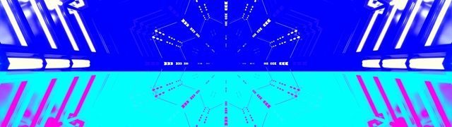 Neonowy Tunel Pięciokąt Siatka 32:9 Ultrawide 60fps Wygaszacz Ekranu Vj Loop