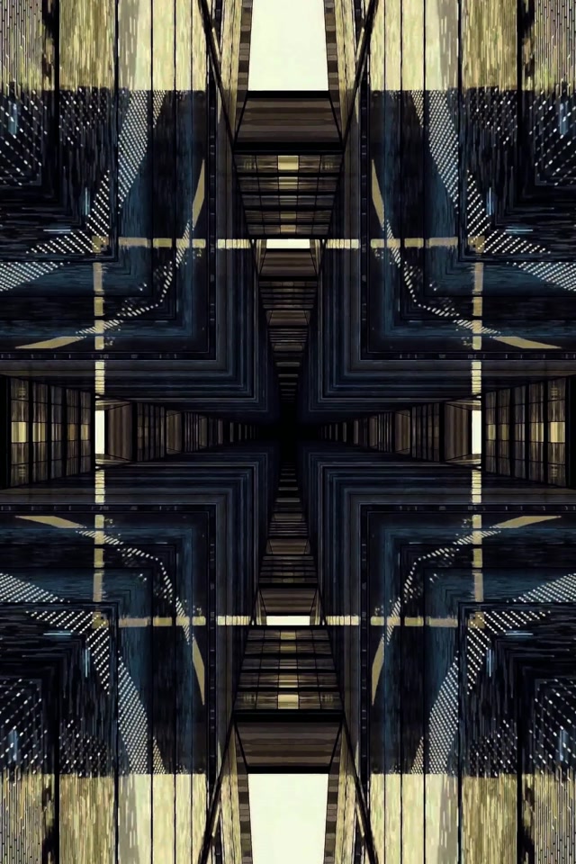 Tunel Neonowy Odbita Architektura VJLoops 2:3 Photo Portrait 60fps Wygaszacz