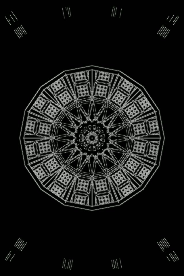 Tunel Neonowy Gwiazda Mandala 2:3 Photo Portrait 60fps Wygaszacz Ekranu VJ Loop