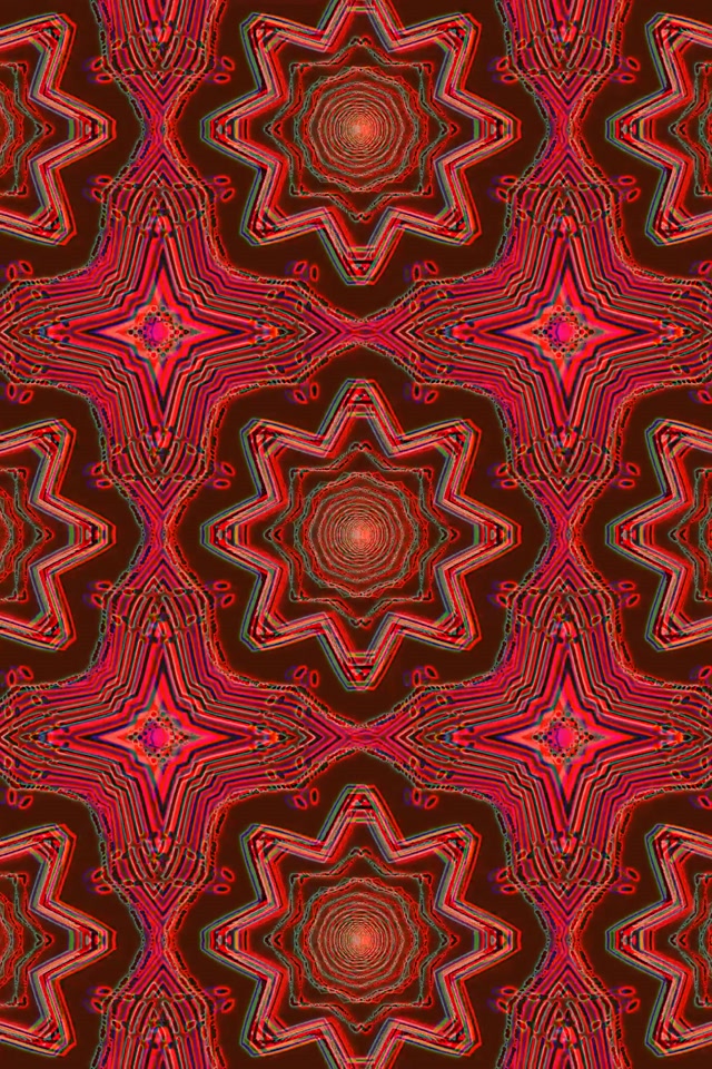 Tunel Neonowy Czerwony Kalejdoskop VJ Loop 2:3 Photo Portrait 60fps Wygaszacz