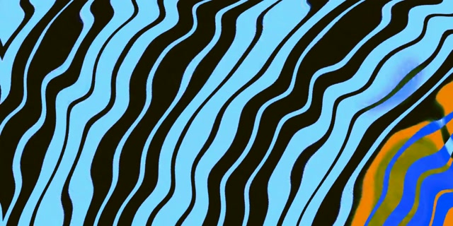 Neonowy Tunel Faliste Paski Wir VJ Loop 2:1 Univisium 60fps Wygaszacz