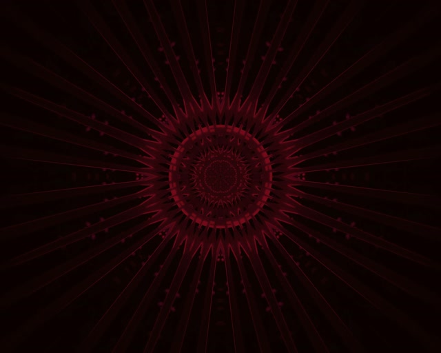 Karmazynowy Fraktal Mandala Neon Tunnel VJ Loop 5:4 przemysłowy 60fps Wygaszacz Ekranu