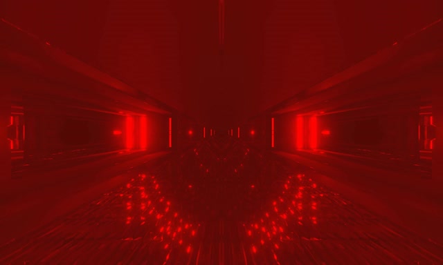 Czerwony Tunel Neonowy VJLoops 60fps 5:3 Wide Świecący Korytarz Wygaszacz