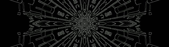 Neonowy Tunel Kalejdoskop Burst VJ Loop 32:9 Super Ultrawide 60fps Wygaszacz Ekranu