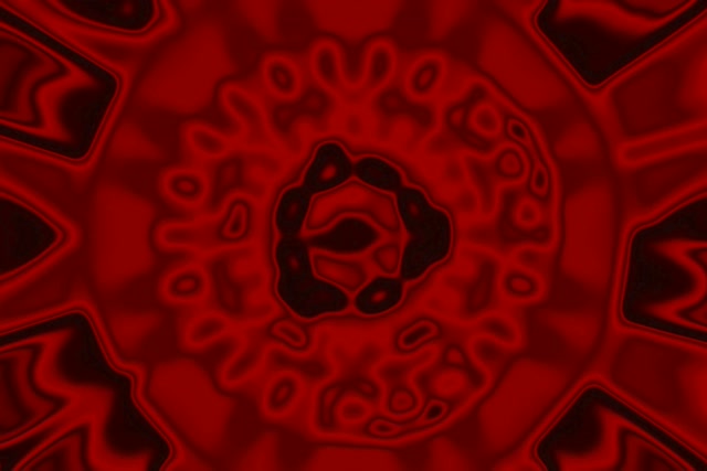 Neonowy Tunel Czerwony Blob Wir VJ Loop 3:2 Surface 60fps Wygaszacz