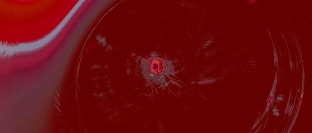 Czerwony Neonowy Tunel Spirala Wir VJ Loop 21:9 Ultrawide 60fps Wygaszacz