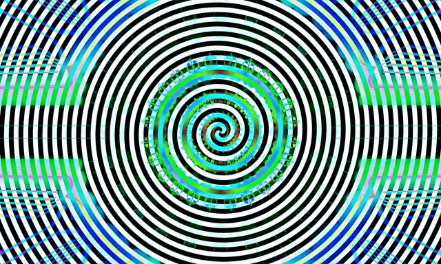 Neonowy Tunel Hipnotyczna CB Spirala Wir VJ Loop 5:3 Szeroki 60fps Wygaszacz