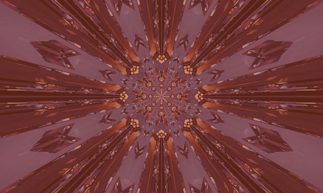 Kaleidoscope Neon Tunnel 5:3 Wide 60fps Screensaver VJ Loop