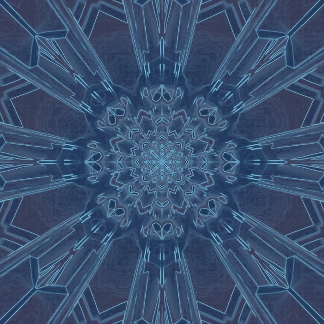 Fractal Kaleidoscope Neon Tunnel | 1:1 Square 60fps VJ Loop Screensaver
