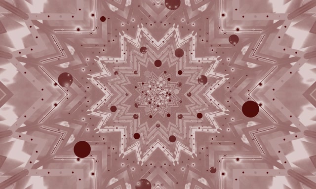 Tunel Neonowy Różowy Kalejdoskop Gwiazda VJ Loop 5:3 Szeroki 60fps Wygaszacz