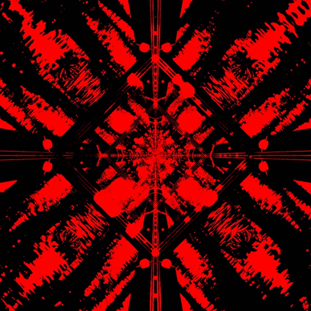 Czerwono-Czarny Neonowy Tunel Wygaszacz Ekranu 1:1 Square 60fps VJ Loop PC Laptop