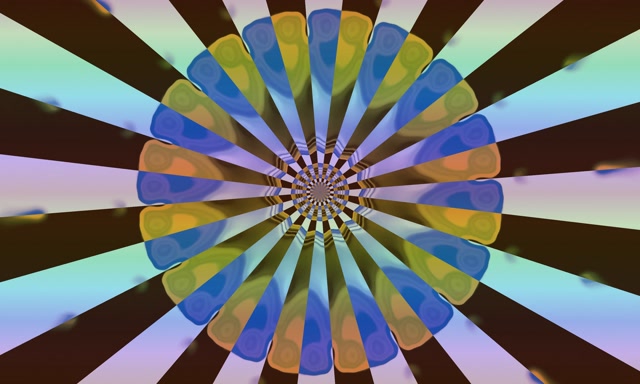 Kalejdoskop Kwiatowy Neonowy Tunel VJ Loop 5:3 Szeroki 60fps Wygaszacz